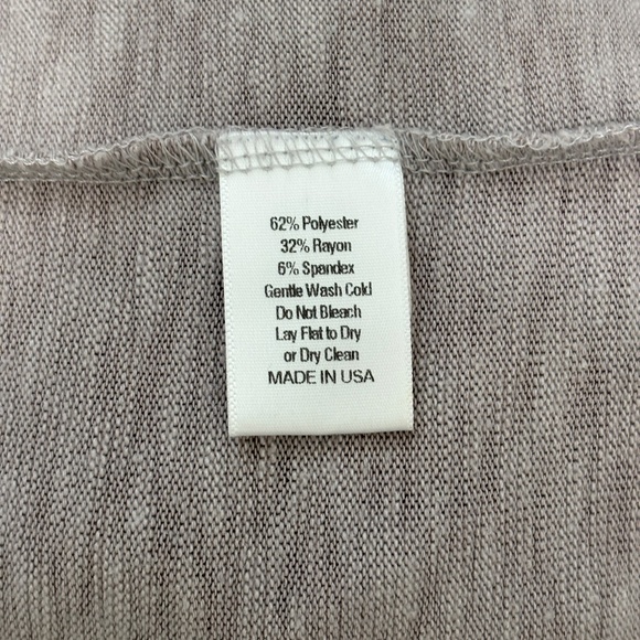 Laila Jayde Hooded Open Duster Cardigan - Greige, XL - Picture 8 of 8